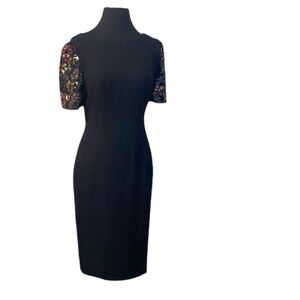 Nah Nah Vintage black dress with sequins Sleeves, Size‎ 6P